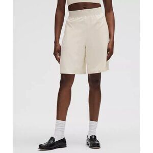 Lululemon Swift Relaxed 9" Shorts Logo Waistband Light Ivory - Size XXS S XL